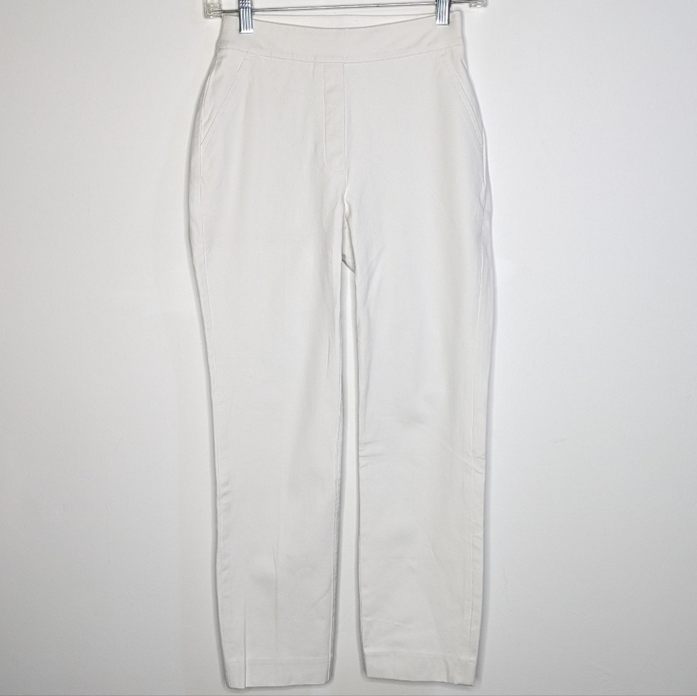 Spanx White Perfect Fit Slim Leg Pull On Pant